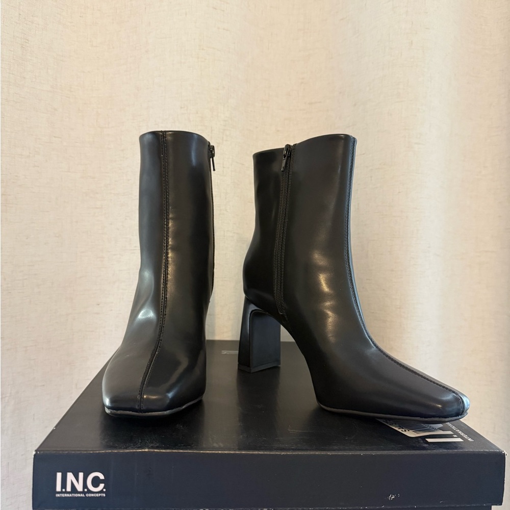INC Black Ankle Booties Women’s 9.5 NWT - Picture 2 of 9